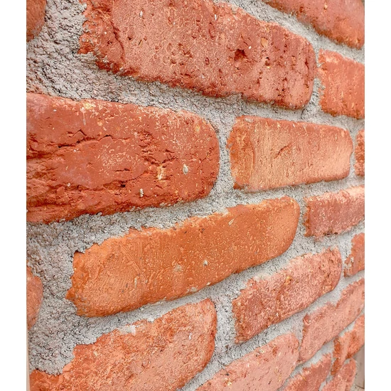 Kisméretű prémium vörös szeletelt téglaburkolat